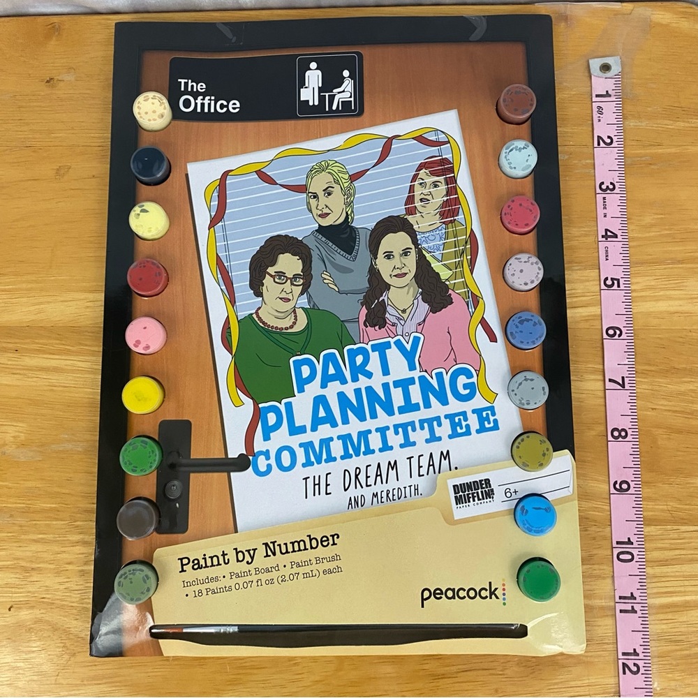 The Office Paint By Number - Includes 18 Paints, Paint Brush, Paint Board